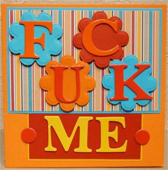 TEKST kaart nr. 10: Fuck me - 1