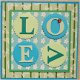TEKST kaart nr. 07: LOVE (groenblauw) - 1 - Thumbnail