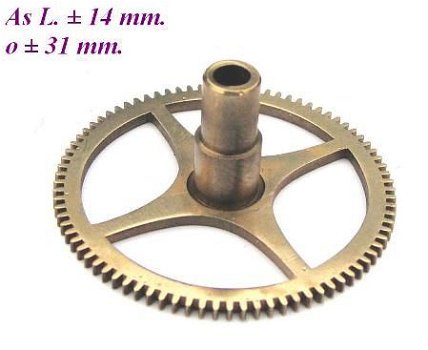 === Uurrad Franse pendule / regulateur = oud === 12589 - 1