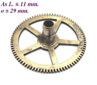 === Uurrad Franse pendule / regulateur = oud === 12588 - 1