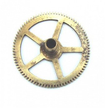 === Uurrad Franse pendule / regulateur = oud === 12588 - 2