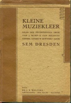 Dresden, Sem; Kleine Muziekleer