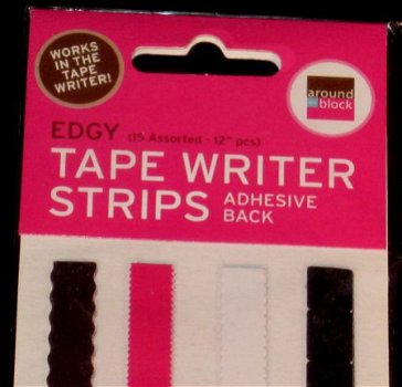 SALE Edgy tape writer strips, zelfklevend around the block - 1