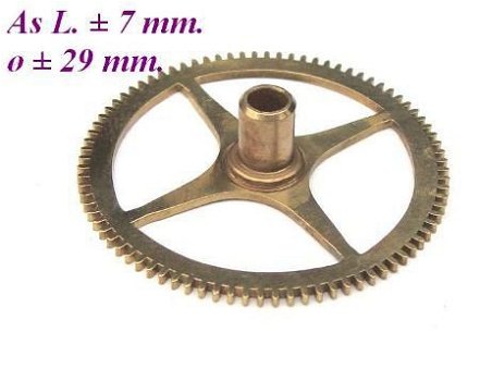 === Uurrad Franse pendule / regulateur = oud === 12651 - 1