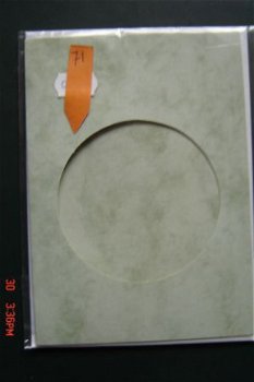 NR.71 groen gemeleerd pass.t. KAART MET ENVELOP - 1