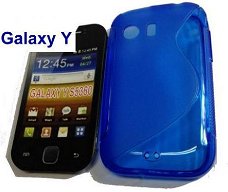 Siliconen Hoesje voor Samsung Galaxy Y S5360, Blauw, €5