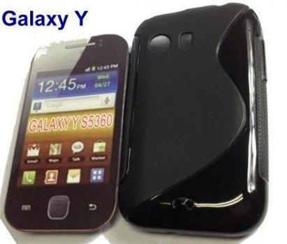 Siliconen Hoesje voor Samsung Galaxy Y S5360, Zwart, €5 - 1