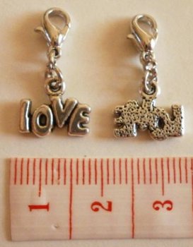 Love : Charm love 12 x 10 mm. - 1