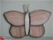 tiffany vlinder zacht rose 13 x 8 cm - 1 - Thumbnail