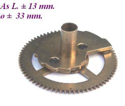 === Uurrad Franse pendule / regulateur = oud === 12721