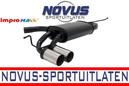 Novus Einddemper Golf 5 2x76mm RL-Design - 1