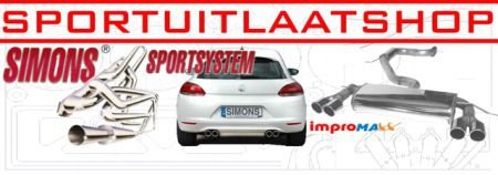 Novus Sport Einddemper Golf 5 GTi en 1.8 TFSi - 1