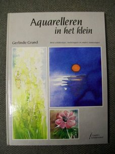 Aquarelleren in het klein Gerlinde Grund Mini schilderijtjes