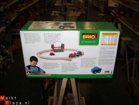 Brio Car Transporter Set.Rails, trein, wagon, autotjes, etc. - 1