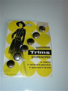 60s 'Goodman trims' Stofknopen (vintage) - 1
