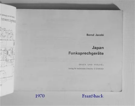 ~[1970] Japan Funksprechgeräte, Jacobi, Conrad. - 2