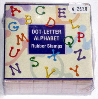 SALE! NIEUW Dot-Letter Alphabet Rubber Stamps van Hero Arts - 1