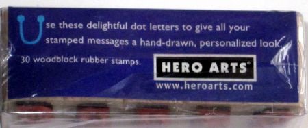 SALE! NIEUW Dot-Letter Alphabet Rubber Stamps van Hero Arts - 3