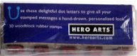 SALE! NIEUW Dot-Letter Alphabet Rubber Stamps van Hero Arts - 3 - Thumbnail