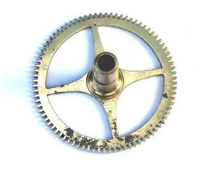 === Uurrad Franse pendule / regulateur = oud === 12899 - 2