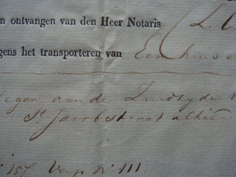Akte overdracht St. Jacobstraat 157 Den Haag uit 1826 - 4