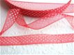 Grote organza vlinder ~ 5 cm ~ Rood - 6 - Thumbnail