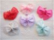 Grote organza vlinder ~ 5 cm ~ Lila - 2 - Thumbnail