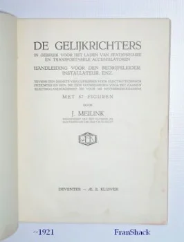 [1920~] De gelijkrichters, Meilink, AE Kluwer - 2