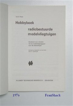 [1976] Radiobestuurde modelvliegtuigen, Rabe, Kluwer - 2