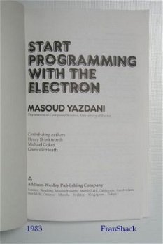 [1983] Start Programming with the ELECTRON, Yazdani, Addison - 2