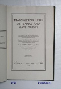 [1945] Transm. Lines Antennas and Wave Guides, King, Mc Graw - 2