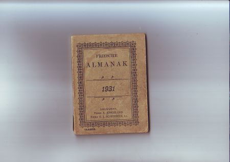 Friesche Almanak 1931 - nr. 1