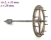 = Pennenrad = Franse pendule = 13210 - 1 - Thumbnail