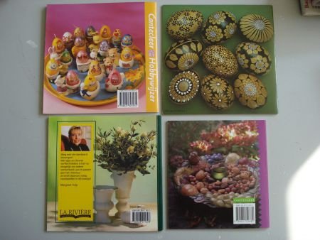 4 hobbyboekjes paastafereeltjes, bloempotten beelden - 1