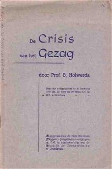 De crisis van het gezag. Rede Bondsdag (Vrijgem.) J.V. op G.