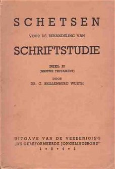 Schetsen voor de behandeling van Schriftstudie. Deel 2. Nieu