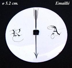 === Slingerplaatje = kolompendule = oud === 13381