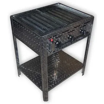 Professionele RVS horeca slagers gas barbecue, div modellen - 0