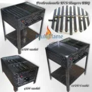 Professionele RVS horeca slagers gas barbecue, div modellen - 2