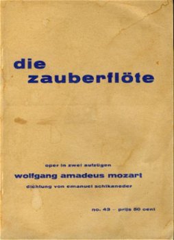 Mozart, Wolfgang Amadeus; Die Zauberflöte - 1