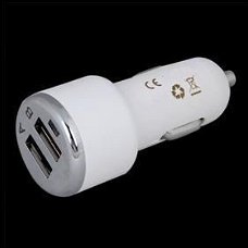 Dual USB Socket voor iPad en tablets autolader, Nieuw, €6.95