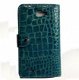 Crocodile Stijl hoesje Galaxy Note, i9220, Blauw - 1 - Thumbnail