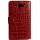 Crocodile Stijl hoesje Galaxy Note, i9220, Rood - 1 - Thumbnail