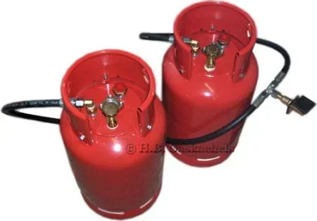 Stalen LPG gasfles gasdamptank met inhoudsmeter - 3