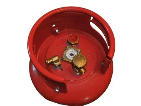 Stalen LPG gasfles gasdamptank met inhoudsmeter - 5