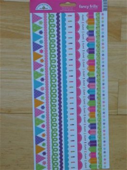 Doodlebug cardstock stickers fancy frills cake&icecream - 1