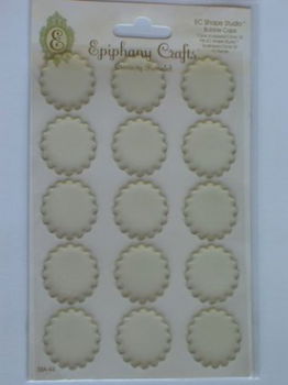 OPRUIMING: Epiphany crafts bubble caps scalloped circle 25 - 1