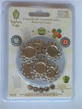 OPRUIMING: Epiphany crafts metal charm settings round 14 - 1