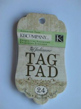 K&Company tag pad julianne brown&cream - 1