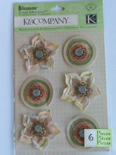 k&company  grand adhesions Edamame paper flowers